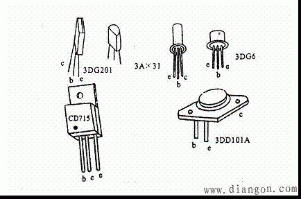 文本框: 图1-8晶体三极管