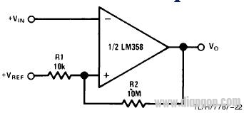 LM358组成的滞后比较器