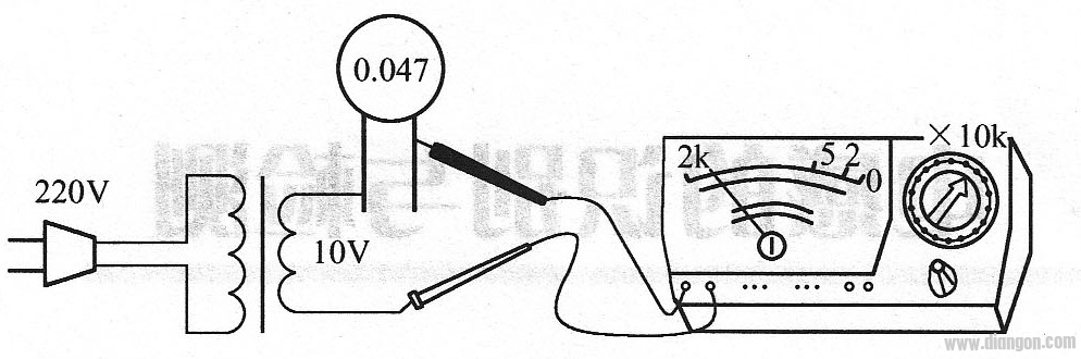 万用表电压法检测电容