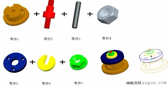 ProE装配模型的建立