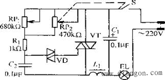 电子调光灯常见故障的分析、维修方法及工作原理