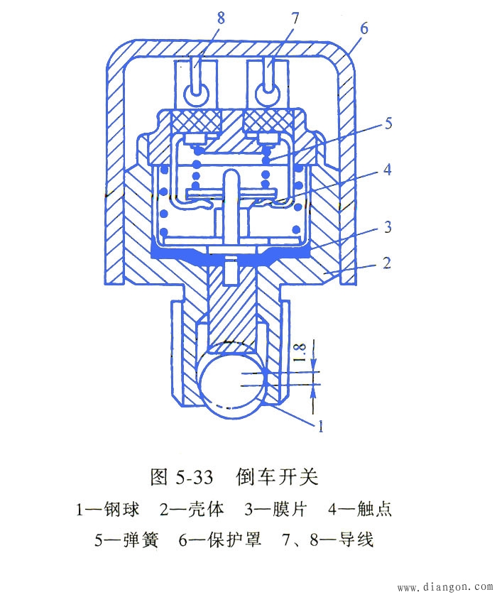 倒车信号装置