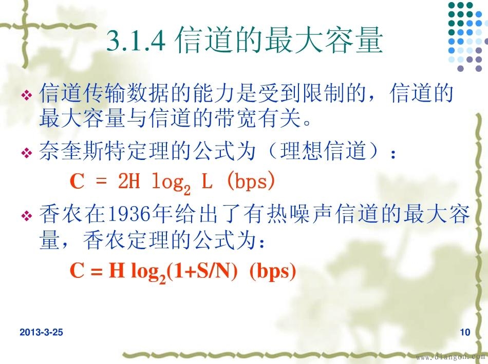 信道的最大容量