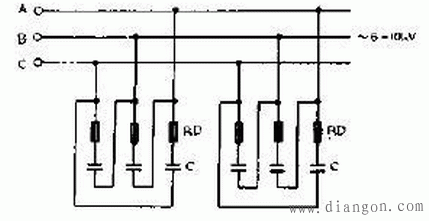 电力电容器用于无功功率补偿电路图解