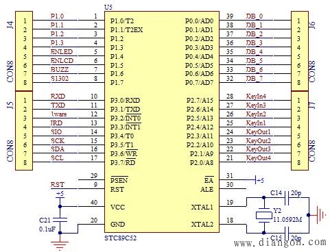 图18-2 单片机扩展接口