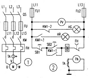 接触器实物接线图_380V220v交流接触器接线图_交流接触器接线图解