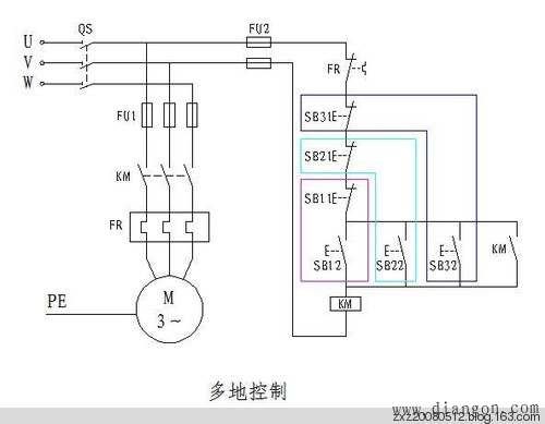 三菱PLC学习――两地控制与多地控制PLC程序 - 白鹰 - 电气技术中心