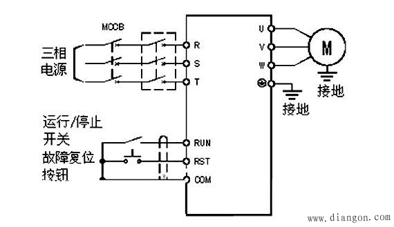 变频器接线图 变频器接线图