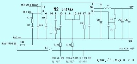 图1 集成块N2的相关电路