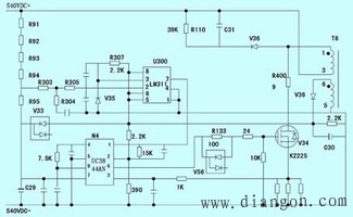 图3  总电源部分电路