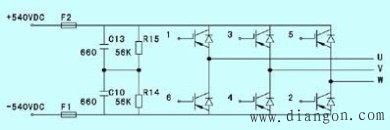 图6  6SE701G变频器主电路图