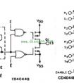 三态R-S锁存触发器CC4044B内部电路结构与引脚功能