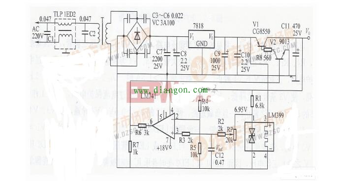 直流稳压电源一般有哪几部分组成?主要技术指标有哪些?