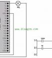 闪烁控制的PLC线路与梯形图