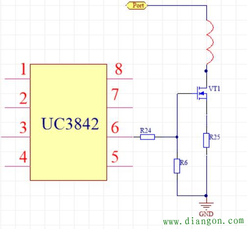 uc3842第八脚没有电压是怎么回事？uc3842引脚功能和电压