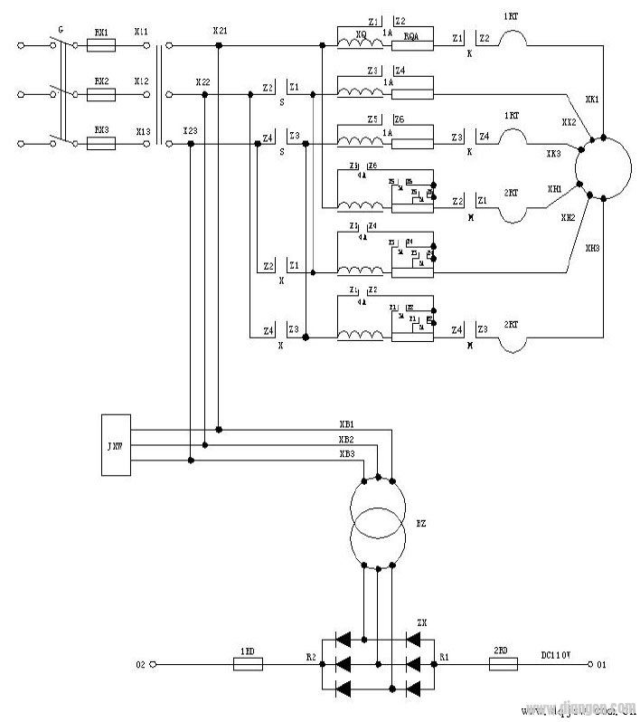 双速电梯的信号控制PLC程序