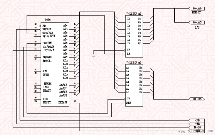 16位微处理器的接口电路