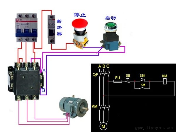 什么是接触器?接触器的作用是什么?交流接触器自锁接线图怎么接?